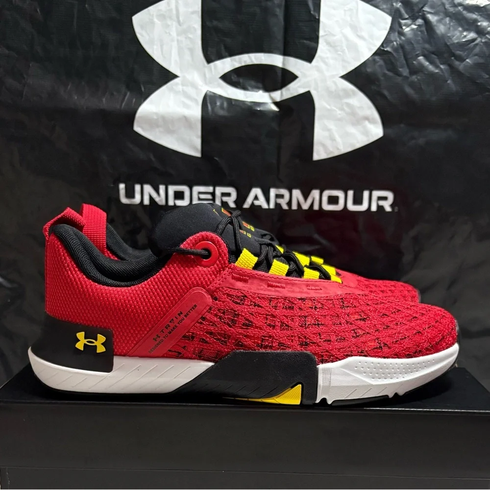 Under Armour Men's TriBase Reign 5 Training Shoes Red athletic sneakers  3026909